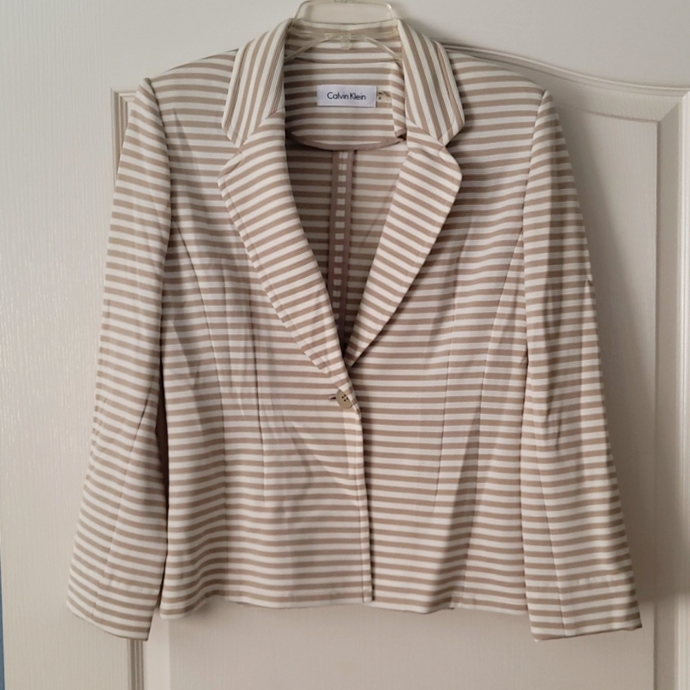 Calvin Klein Striped Blazer